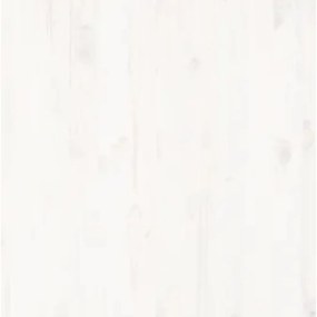 Πλαίσιο Κρεβατιού Λευκό 140 x 190 εκ. από Μασίφ Ξύλο Πεύκου - Λευκό