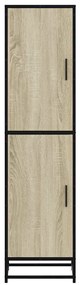 vidaXL Highboard Sonoma Oak Κατασκευασμένο ξύλο και μέταλλο