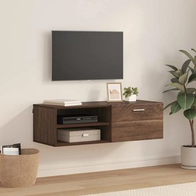 vidaXL Ντουλάπι TV Καφέ δρυς 100.5 x 39 x 30 εκ Επεξεργασμένο ξύλο