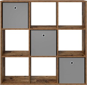 vidaXL Πλαϊνό γραφείο Παλιό ξύλο 102 x 31 x 99,5 εκ.