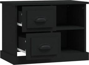 vidaXL Κομοδίνο Μαύρο 60 x 35,5 x 45 εκ.