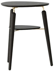 Τραπεζάκι Βοηθητικό My Spot 5115 46x45x59cm Black Oak-Brass Umage