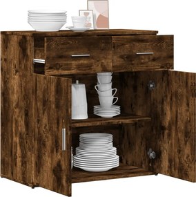 vidaXL Βοηθητικό Ντουλάπι Καπνιστή Δρυς 79x38x80εκ. Επεξεργασμένο Ξύλο