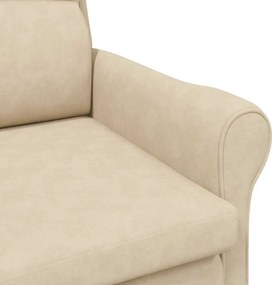 vidaXL Πολυθρόνα Κρεμ 76 x 94 x 102 εκ. Μικροΐνες