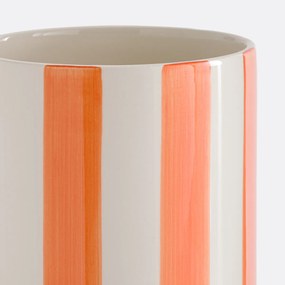 Κεραμικό βάζο με ρίγες, Υ25 εκ., Jaoma