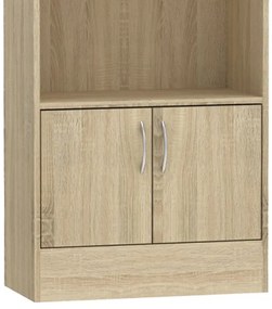 Βιβλιοθήκη Negan pakoworld sonoma μελαμίνης 60x30x120εκ (1 τεμάχια)
