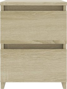 vidaXL Κομοδίνο Χρώμα Sonoma Δρυς 30 x 30 x 40 εκ. από Επεξ. Ξύλο