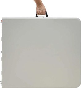 Τραπέζι catering Rodeo pakoworld πτυσσόμενο-βαλίτσα λευκό 183x76x74εκ