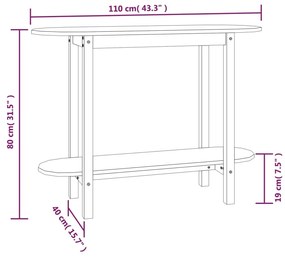 ΤΡΑΠΕΖΙ ΚΟΝΣΟΛΑ ΚΑΦΕ ΜΕΛΙ 110X40X80 ΕΚ. ΑΠΟ ΜΑΣΙΦ ΞΥΛΟ ΠΕΥΚΟΥ 822300