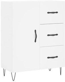 vidaXL Ντουλάπι Λευκό 69,5x34x180 εκ. από Επεξεργασμένο Ξύλο