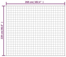 vidaXL Κουβέρτα Βαρύτητας Μπλε 220 x 260 εκ. 15 κ. Υφασμάτινη