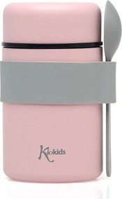 Βρεφικό Θερμός Φαγητού 500ml + Κουτάλι Kiokids Ροζ 3598