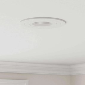 vidaXL Κρυφά Φώτα 12 τμχ Στρογγυλό GU10 Λευκό Ø91 mm