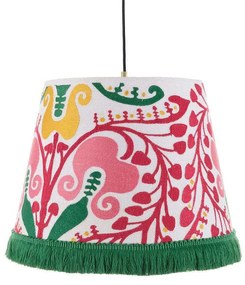 Φωτιστικό Οροφής Hungarian Embroidery CL50365 ø35xø45xH30 Pink-Multi MindTheGap Metal, Fabric