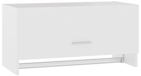 vidaXL Ντουλάπα Λευκή 70 x 32,5 x 35 εκ. από Επεξ. Ξύλο