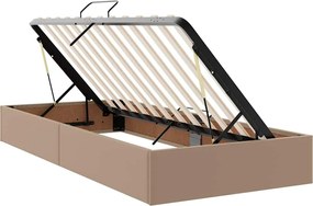 vidaXL Κρεβάτι Αποθήκης Καπουτσίνο 180 x 200 cm Τεχνητό Δέρμα
