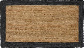 vidaXL Χαλί Περιοχής Σκούρο Γκρι 60 x 110 cm Γιούτα