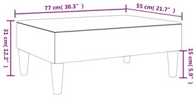 ΥΠΟΠΟΔΙΟ ΜΑΥΡΟ 77X55X31 ΕΚ. ΒΕΛΟΥΔΙΝΟ 379560