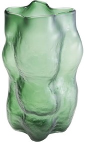 Βάζο Enrique Γυάλινο Πράσινο 21.5x21.5x36εκ. - Πράσινο