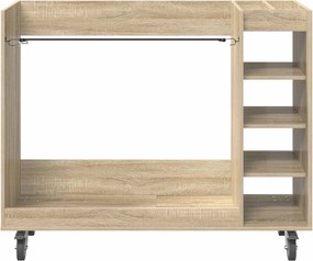 vidaXL Ντουλάπι Γκολφ με τροχούς Δρύς Sonoma 120 x 45 x 98 εκ
