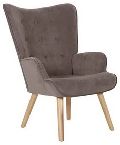 Πολυθρόνα - Μπερζέρα Alma Ε7141,80 69x76x97cm Natural-Brown Fabric