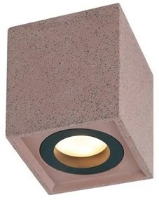 Σποτ Φωτιστικό Οροφής από Τσιμέντο GU10 MONTE 8,5X8,5XH10CM ACA-MK131S10R-Κόκκινο MK131S10R