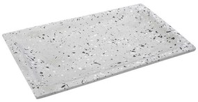 Διακοσμητική Πιατέλα Οθρογώνια TZG120 43x27x4cm Light Grey Espiel Cement