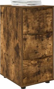 vidaXL Ντουλάπι αποθήκευσης Καπνιστό Δρύς 40 x 48 x 81 εκ