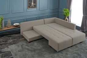 Corner Sofa-Bed Manama Corner Sofa Bed Right - Cream Cream