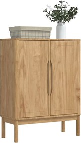 vidaXL Πλαϊνό γραφείο FLORO Κερωτό καφέ 70 x 30 x 70,5 εκ.