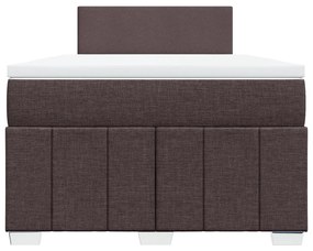 ΚΡΕΒΑΤΙ BOXSPRING ΜΕ ΣΤΡΩΜΑ ΣΚΟΥΡΟ ΚΑΦΕ 120X200 ΕΚ. ΥΦΑΣΜΑΤΙΝΟ 3289331