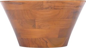 vidaXL Νιπτήρας Ø40 x 20 εκ. από Μασίφ Ξύλο Teak