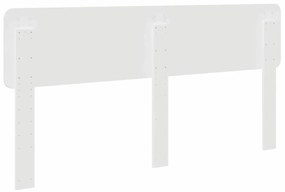 vidaXL Κεφαλάρι με κεφαλάρι Λευκό 180 cm Επεξεργασμένο ξύλο