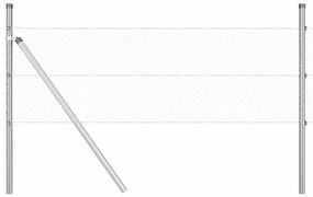 vidaXL Στύλος Περιφράξεων Ασημί 100 x 0,5 m (13 mm πλέγμα) Ατσάλι