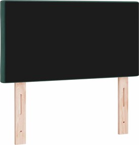 vidaXL LED κεφαλάρι Σκούρο Πράσινο 80 cm Βελούδο