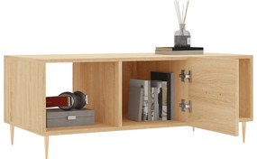 vidaXL Τραπεζάκι Σαλονιού Sonoma Δρυς 102x50x40 εκ. από Επεξεργ. Ξύλο