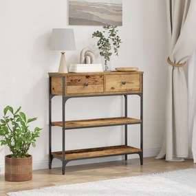 vidaXL Κονσόλα Ξύλινη 72,5x25x75 εκ. Κατασκευασμένο από Ξύλο &amp; Ατσάλι