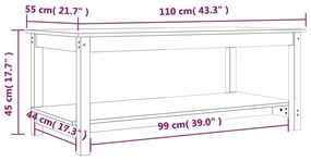 ΤΡΑΠΕΖΑΚΙ ΣΑΛΟΝΙΟΥ ΚΑΦΕ ΜΕΛΙ 110X55X45 ΕΚ. ΜΑΣΙΦ ΞΥΛΟ ΠΕΥΚΟΥ 822275