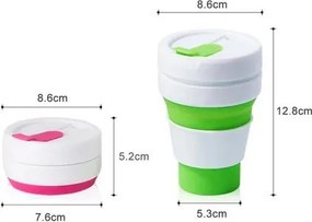 Πτυσσόμενο παγούρι σιλικόνης - 1009 - 350ml - 920076