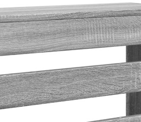 vidaXL Κάλυμμα Καλοριφέρ Γκρι Sonoma 104x20x82εκ Επεξεργασμένο Ξύλο