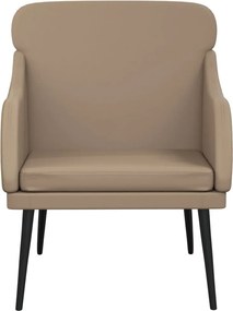 vidaXL Πολυθρόνα Cappuccino 63x76x80 εκ. από Συνθετικό Δέρμα