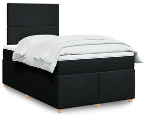 ΚΡΕΒΑΤΙ BOXSPRING ΜΕ ΣΤΡΩΜΑ ΜΑΥΡΟ 120X200 ΕΚ. ΥΦΑΣΜΑΤΙΝΟ 3293542