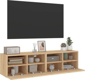 vidaXL Ντουλάπι Τοίχου Τηλεόρασης Sonoma Δρυς 60x30x30εκ. Επεξ. Ξύλο