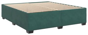 ΚΡΕΒΑΤΙ BOXSPRING ΜΕ ΣΤΡΩΜΑ ΣΚΟΥΡΟ ΠΡΑΣΙΝΟ 200X200ΕΚ. ΒΕΛΟΥΔΙΝΟ 3291017