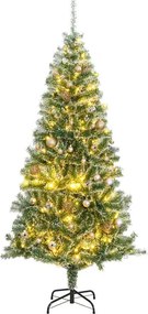 vidaXL Χριστουγεν. Δέντρο Τεχνητό με 300 LED/ Μπάλες/Χιόνι 210 εκ.