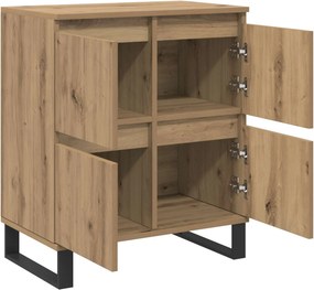 vidaXL Πλαϊνό γραφείο Artisan Oak 60 x 35 x 70 cm