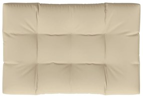 vidaXL Μαξιλάρι Παλέτας Μπεζ 120 x 80 x 12 εκ. Υφασμάτινο