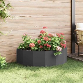 vidaXL Γλάστρα Μαύρο 120 x 60 x 35 cm Ατσάλι