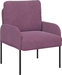 vidaXL Καναπέδες με μαξιλάρι 55cm Μοβ Κόντρα πλακέ
