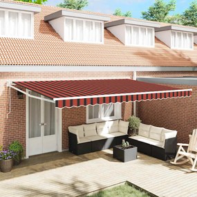 Αντιανεμικό Πορτοκαλί και Καφέ 500 x 300 x 165 εκ.